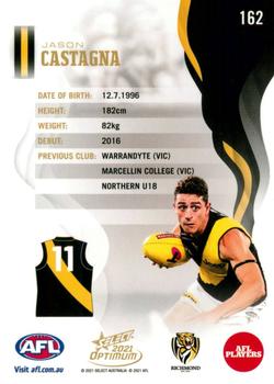 2021 Select Optimum #162 Jason Castagna Back